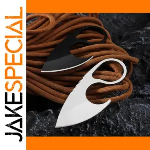 Stainless Steel Portable Keyring Necklace Knife