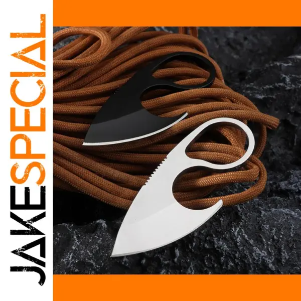 Stainless Steel Portable Keyring Necklace Knife