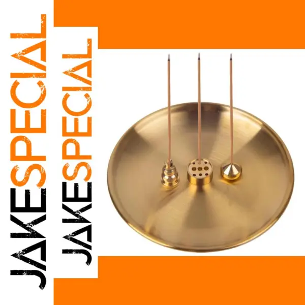 Brass 5 in 1 Incense Burner Set