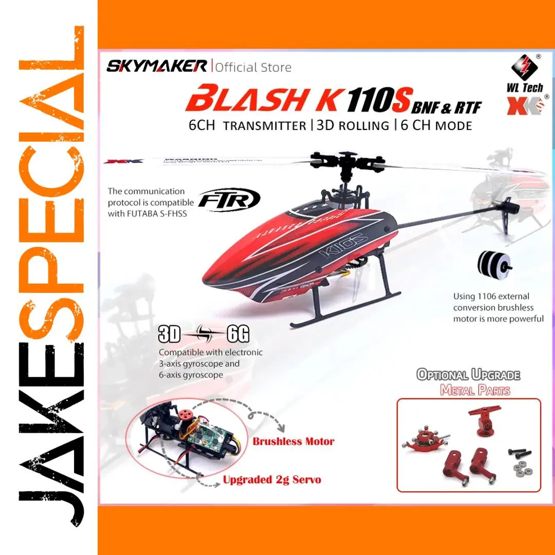 WLtoys XK K110s RC Helicopter 6CH Brushless Drone 1 WLtoys XK K110s RC Helicopter 6CH Brushless Drone
