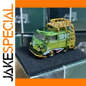 Diecast VW T1 Shark Pattern Model Green