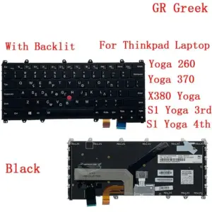 Arabic Kazakh Hebrew Greek Thai Keyboard for Lenovo Yoga 20 e7414b1f no logo