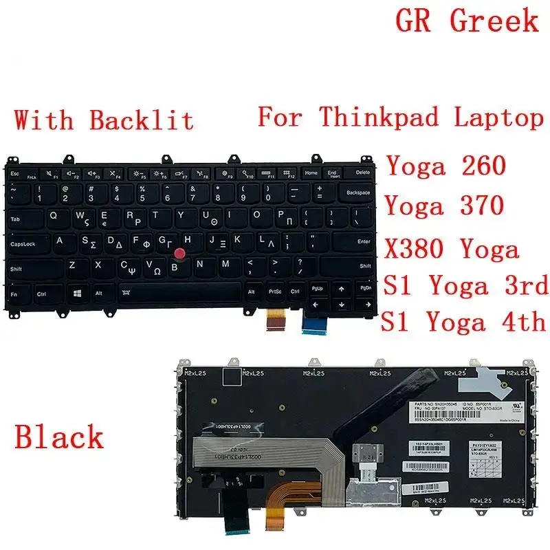 Arabic Kazakh Hebrew Greek Thai Keyboard for Lenovo Yoga 7 Arabic Kazakh Hebrew Greek Thai Keyboard for Lenovo Yoga - Image 7