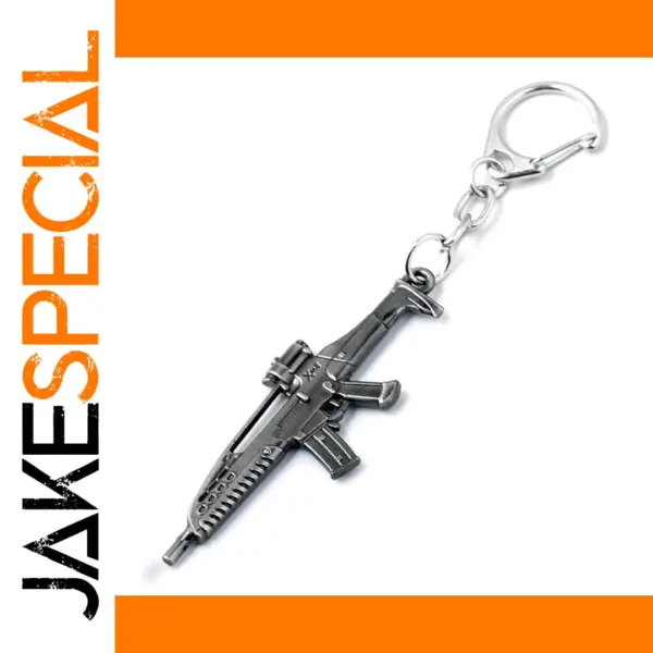 Metallic Assault Rifle Keychain by JAKESPECIAL