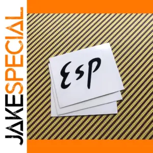 E-S-P Black Headstock Decal Set of 3