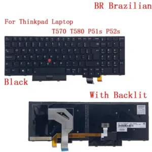 Lenovo ThinkPad T570 P51S Backlit UK Keyboard 35 e88d0836 no logo