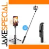 Wireless Bluetooth Selfie Stick Tripod with Light
