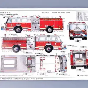 American Lafrance Eagle Fire Pumper Model Kit 1:25 23 e8aa4200 upscaled