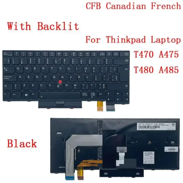 Lenovo ThinkPad Backlit Keyboard for T470/T480 and More - Image 8