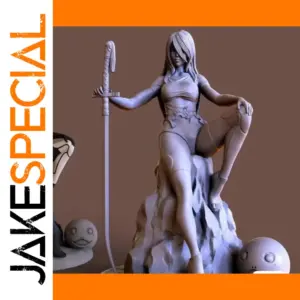 1/24 Scale Resin Fantasy Female Swordsman Kit