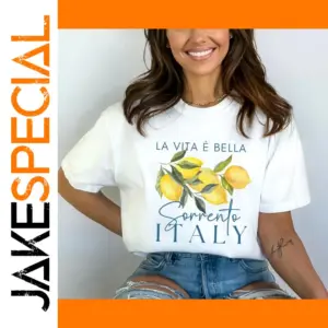 Women's Lemon Pattern Summer T-Shirt in Casual Styles