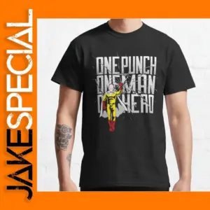 One Punch Man Anime Graphic T-Shirt Men’s Casual Cotton Tee