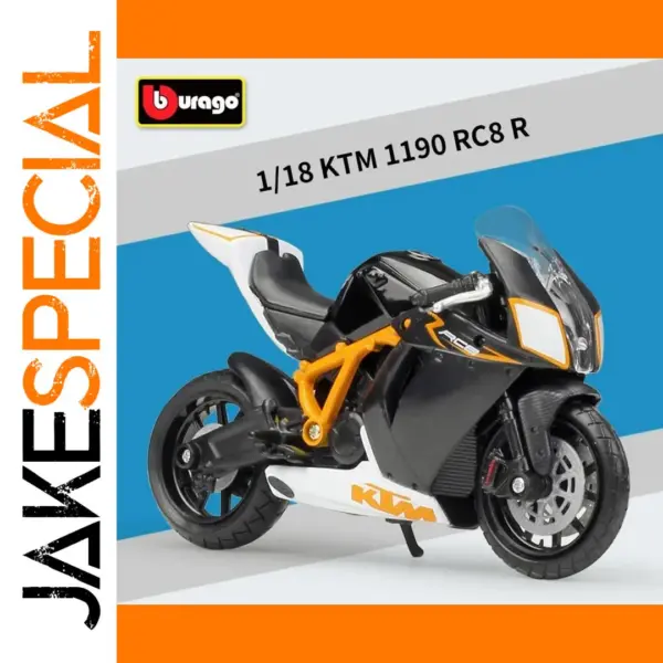 Bburago 1/18 Scale KTM 1190 RC8 R Model