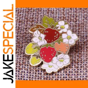 Kitsch Strawberry Enamel Pin Brooch Unisex