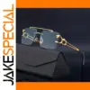 Luxury Rimless Square Sunglasses Model 01