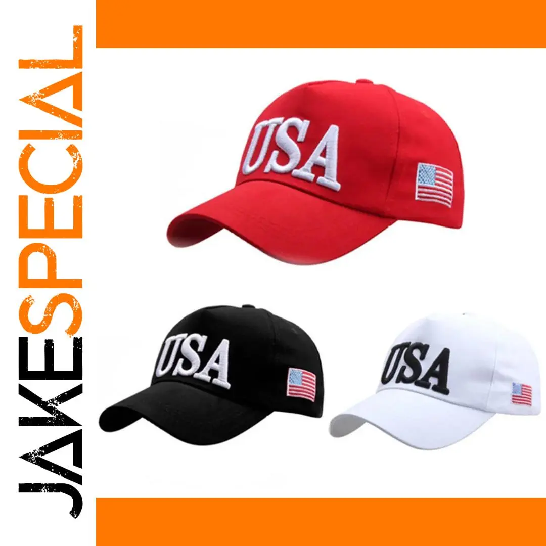 Red Presidential Election 3D Embroidered Baseball Cap 1 Red Presidential Election 3D Embroidered Baseball Cap