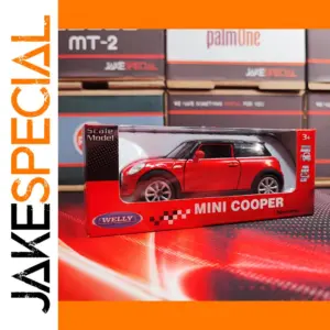 Welly 1:36 Mini Cooper Diecast Model Red