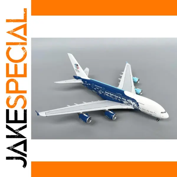 1/400 Hifly A380 Model 9H-MIP with Coral Reef Design
