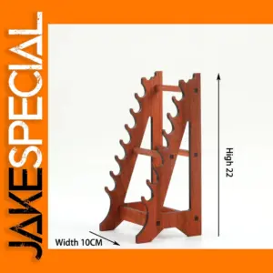 Wooden Weapon Rack Model 22cm Collectible Display Scene