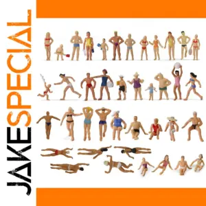 40pcs HO Scale Swimming Figures for Dioramas