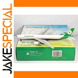 Diecast Airbus A370-300 EVA Air Model 1:400