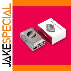 Raspberry Pi 5 Silver ABS Case with PWM Fan