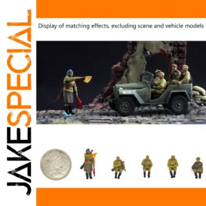 1/72 Soviet Officer & Female Soldier Miniatures Set