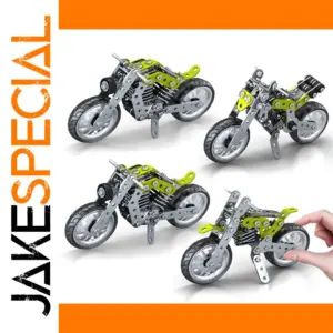 Metal Motorcycle Building Block Set for Kids