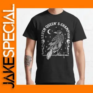 Norse Mythology Crow Skull T-Shirt for Men