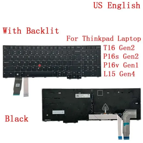 Backlit Keyboard for Lenovo ThinkPad T16 P16s - Image 11