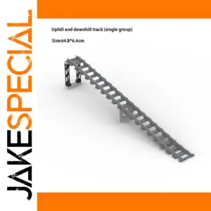 Uphill and Downhill Train Track Ramp Set