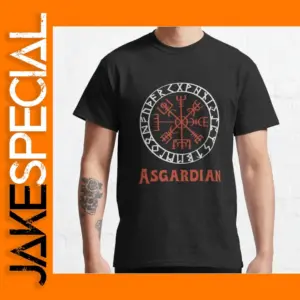 Viking Norse Mythology Rune Raven T-Shirt Large