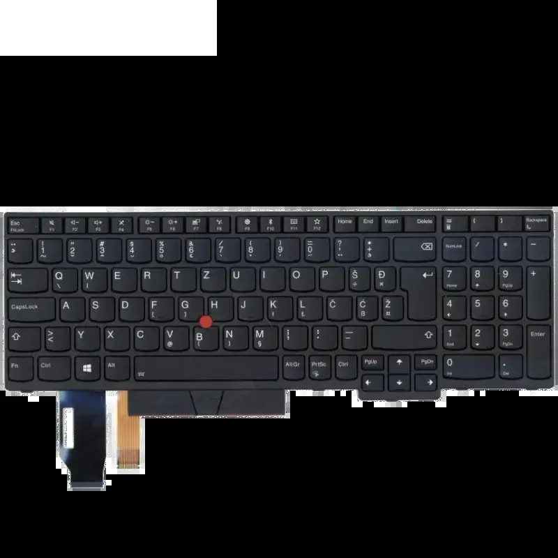 Black Backlit Keyboard for Lenovo ThinkPad L590 P73 3 Black Backlit Keyboard for Lenovo ThinkPad L590 P73 - Image 3