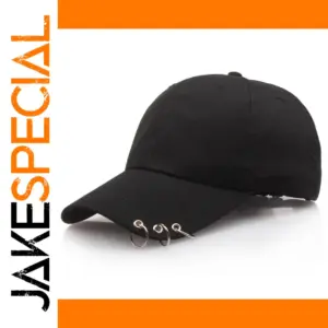 Unisex Cotton Baseball Cap with Ring Detail