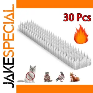 30 Pcs Animal Deterrent Plastic Spike Strips