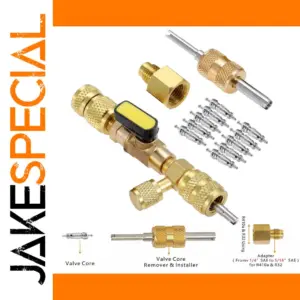 Dual Size Valve Core Remover Kit for Refrigerants