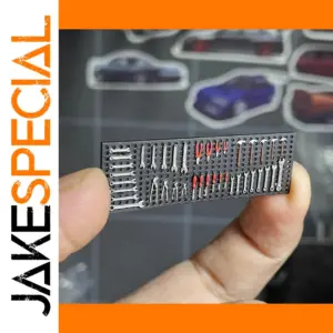 Miniature Car Garage Tool Wall Scene 1/64 Resin Model