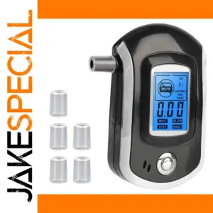Digital Alcohol Breathalyzer with LCD Display No Battery