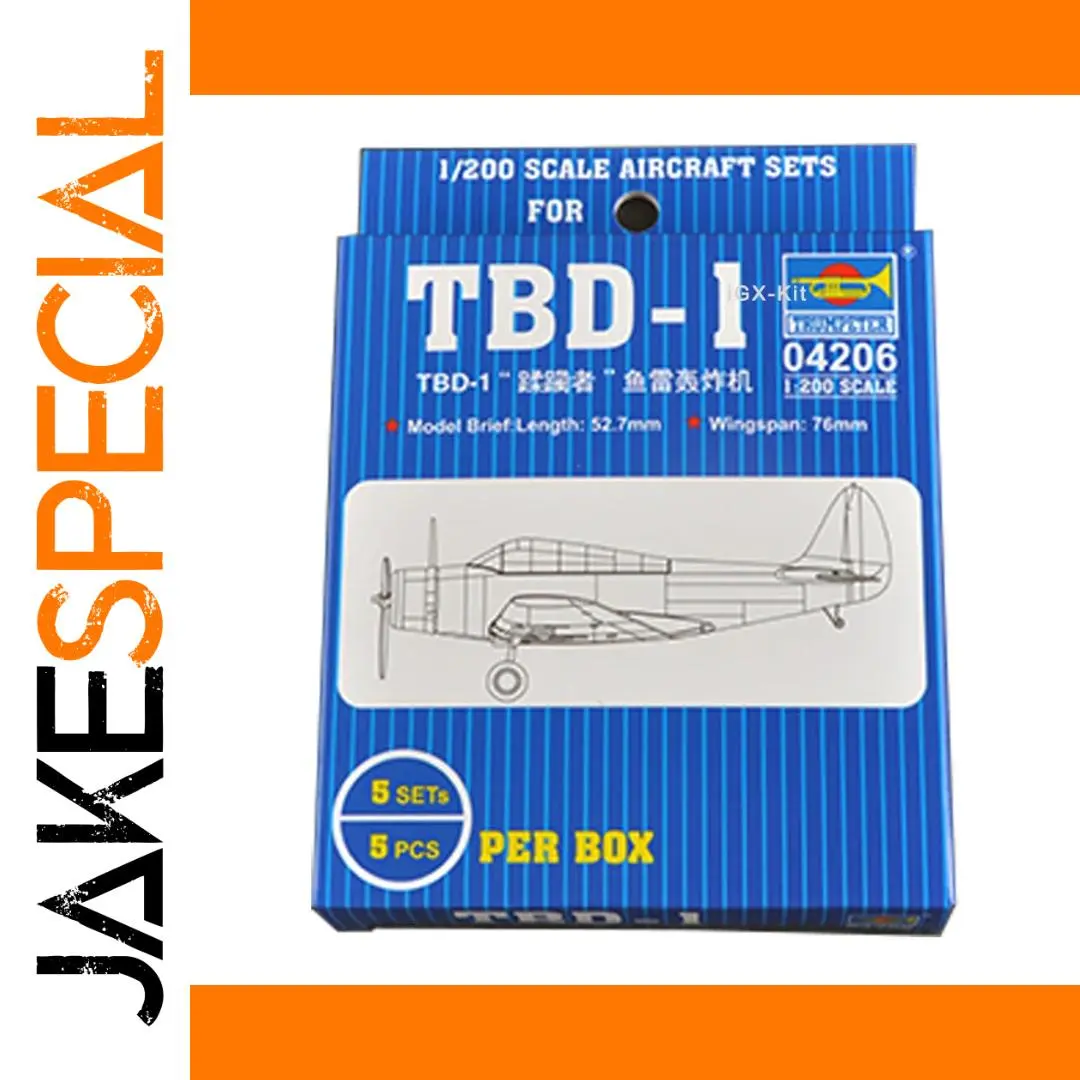 1/200 Scale US TBD-1 Devastator Torpedo Bomber Model Kit 1 1/200 Scale US TBD-1 Devastator Torpedo Bomber Model Kit
