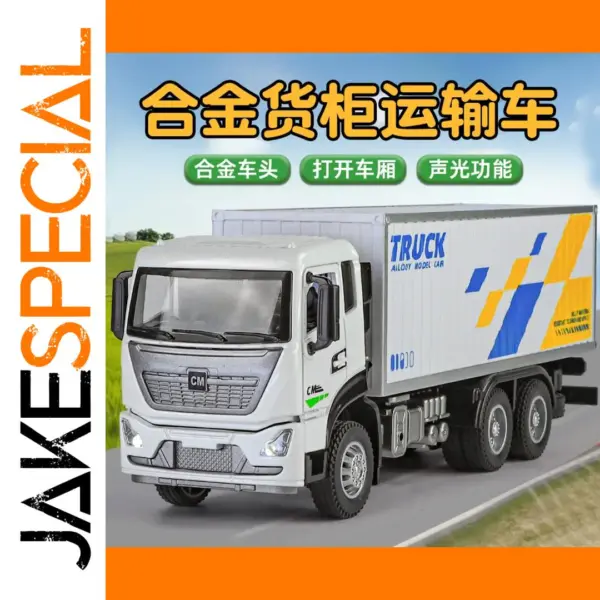 1:32 Scale Diecast Container Transport Car Model