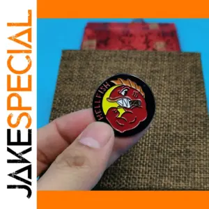 Anime Flying Hellfish Enamel Brooch Pin