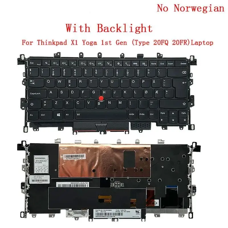Backlit Keyboard for Lenovo X1 Yoga 1st Gen 12 Backlit Keyboard for Lenovo X1 Yoga 1st Gen - Image 12