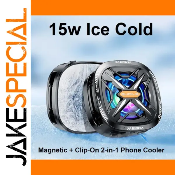 15W Mobile Phone Radiator Cooler Fan with Digital Display