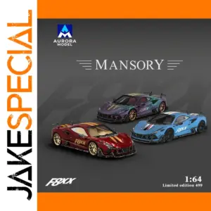 Aurora 1:64 F48XX Red & Blue Alloy Car Model