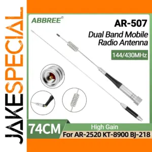 ABBREE AR-507 Dual Band Mobile Antenna 150W