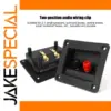 Speaker Terminal Junction Box with Banana Jacks