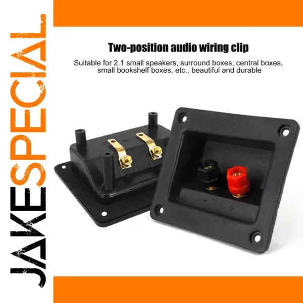 Speaker Terminal Junction Box with Banana Jacks