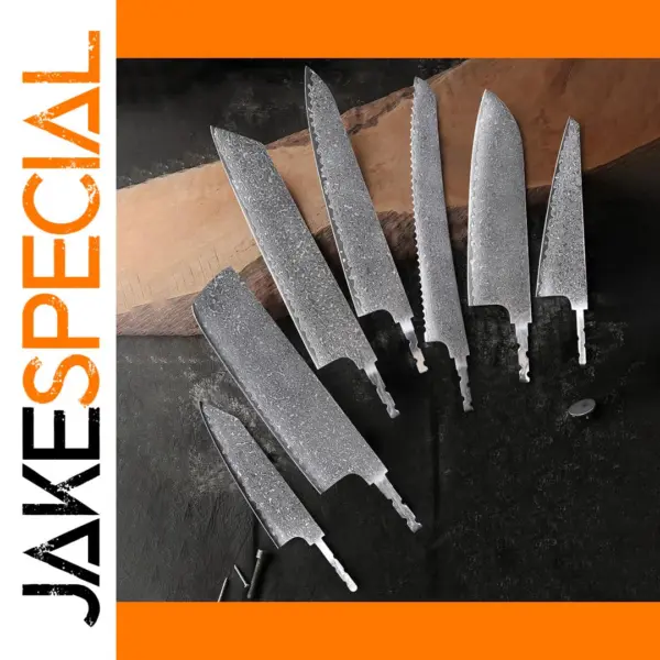 Hand Forged Damascus Steel Knife Blade