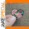 Autism Awareness Rainbow Heart Brooch Pin