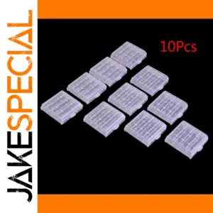 10pcs Plastic Battery Holder Storage Box Set